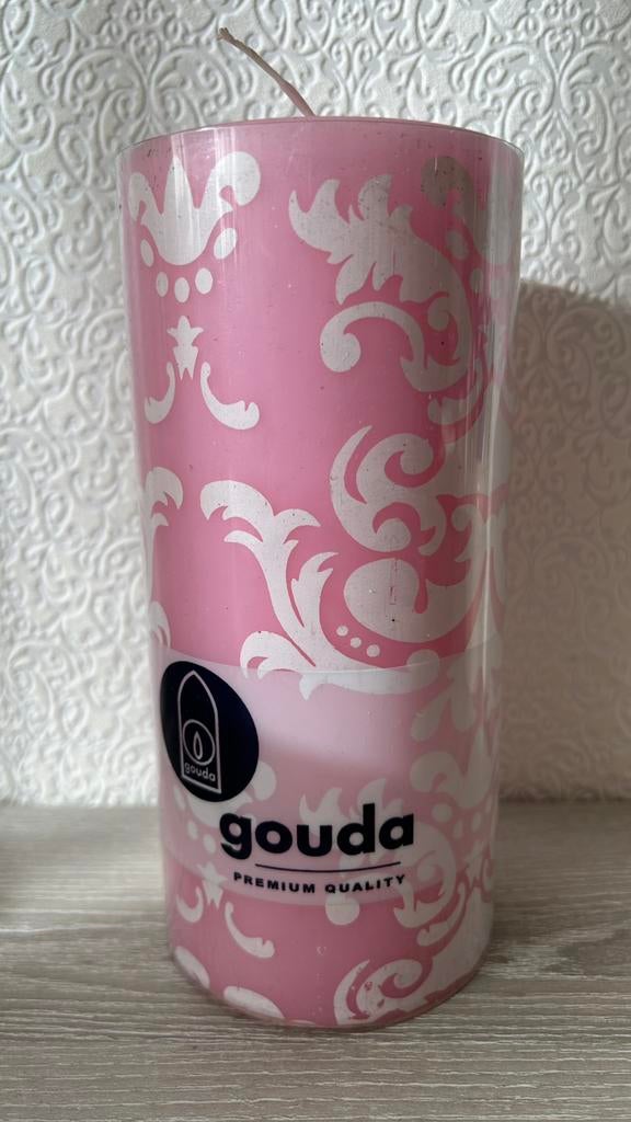 NIEUW Gouda roze kaars, Overige materialen, Overige kleuren, Ophalen of Verzenden, Zo goed als nieuw