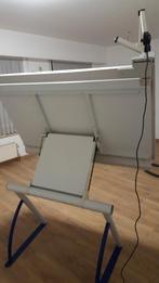 Tekentafel, Ophalen, Gebruikt, 130 tot 150 cm, Verlichting