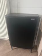 Brabantia prullenbak zwart, Ophalen, Gebruikt, 30 tot 40 liter, Metaal