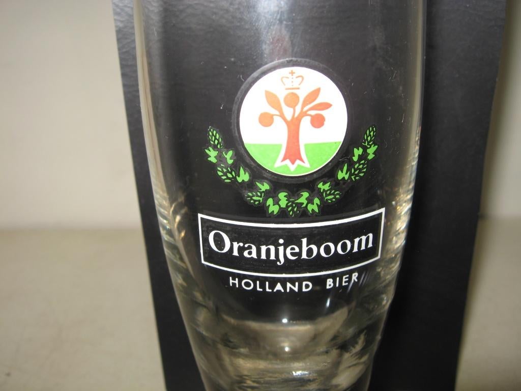 Oranjeboom bierglas  #8 ... met opdruk Holland bier, Verzamelen, Biermerken, Ophalen of Verzenden, Zo goed als nieuw, Glas of Glazen