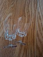 Set van 2 kleine kristallen likeur glaasjes, Ophalen of Verzenden