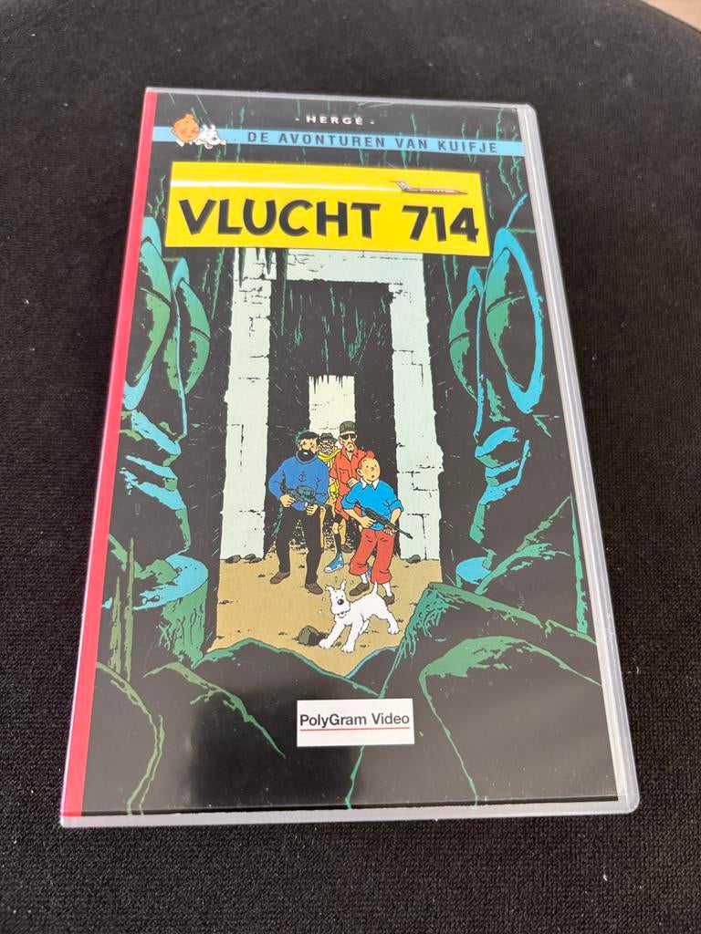 Kuifje: Vlucht 714 - VHS Video, Cd's en Dvd's, VHS | Film, Gebruikt, Actie en Avontuur, Alle leeftijden, Ophalen of Verzenden