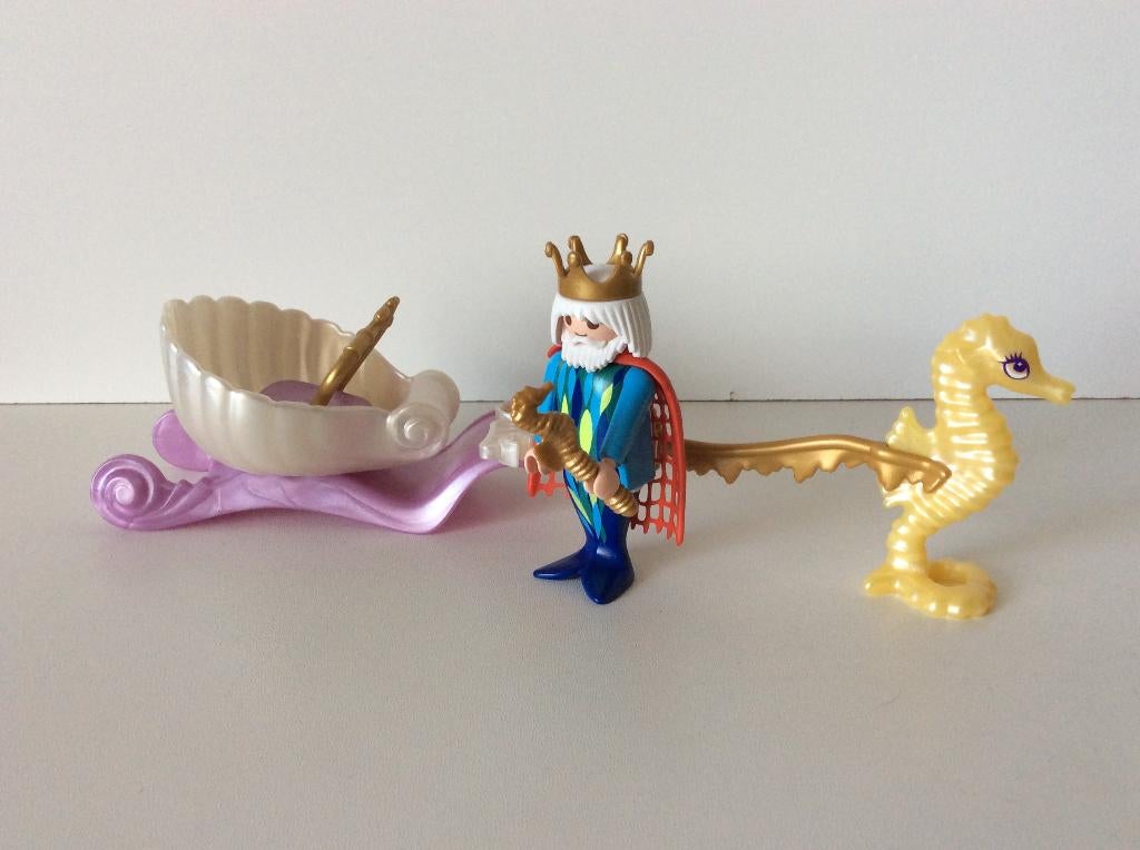 playmobil 4815 zeemeerkoning met koets, Ophalen of Verzenden, Gebruikt, Complete set