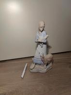Lladro porseleinen beeld - Meisje met lam en schaap, Ophalen