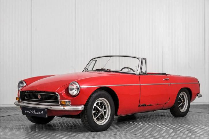 MG B 1.8 Roadster Overdrive (bj 1971), Auto's, MG, Bedrijf, Te koop, B, Open dak, Benzine, Cabriolet, Handgeschakeld, Rood, Gebruikt