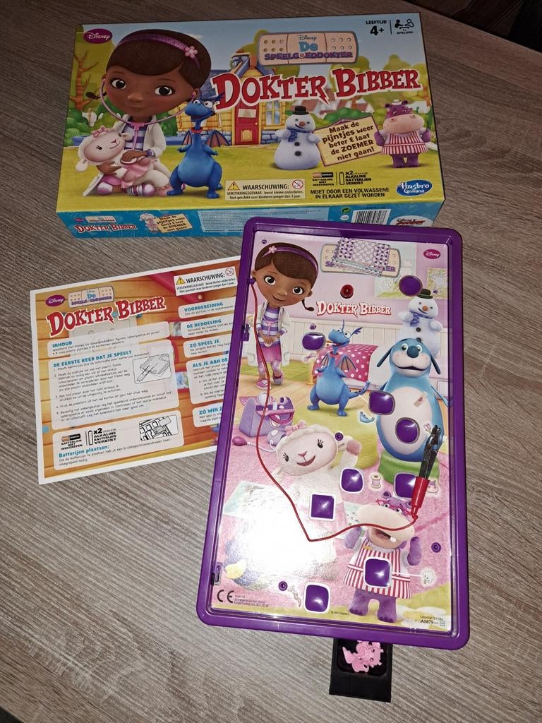 Dokter Bibber Disney De Speelgoeddokter bordspel, Een of twee spelers, Ophalen of Verzenden, Gebruikt, Hasbro
