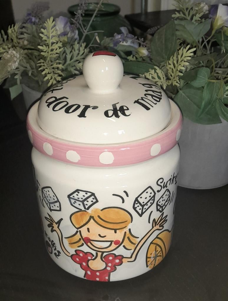 Leuke Voorraadpot blond Amsterdam, Ophalen, Zo goed als nieuw, Voorraadpot, Steen/keramiek