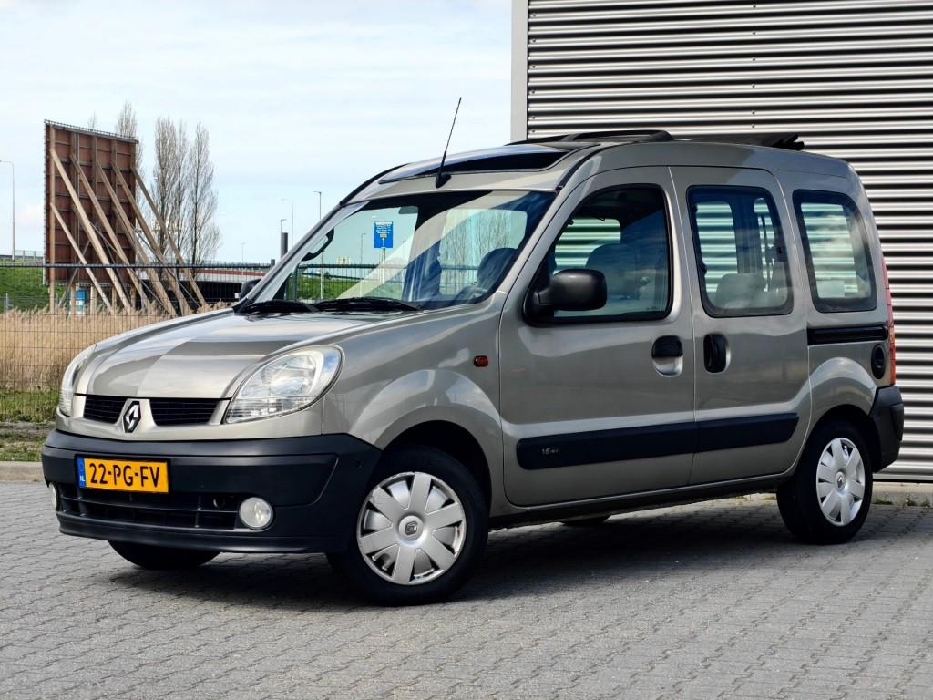 Renault KANGOO 1.6 16V Privilege - OPEN DAK - AIRCO, Auto's, Renault, 13 km/l, Gebruikt, Huisgarantie, Met garantie (alle)