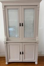 Servieskast / computerkast met melkglas ramen, Ophalen, Gebruikt, 50 tot 100 cm, 150 tot 200 cm