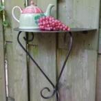 Tuintafel - Muurtafel - Wandconsole - Halfrond - Metaal, Ophalen, Nieuw, Rond, Metaal