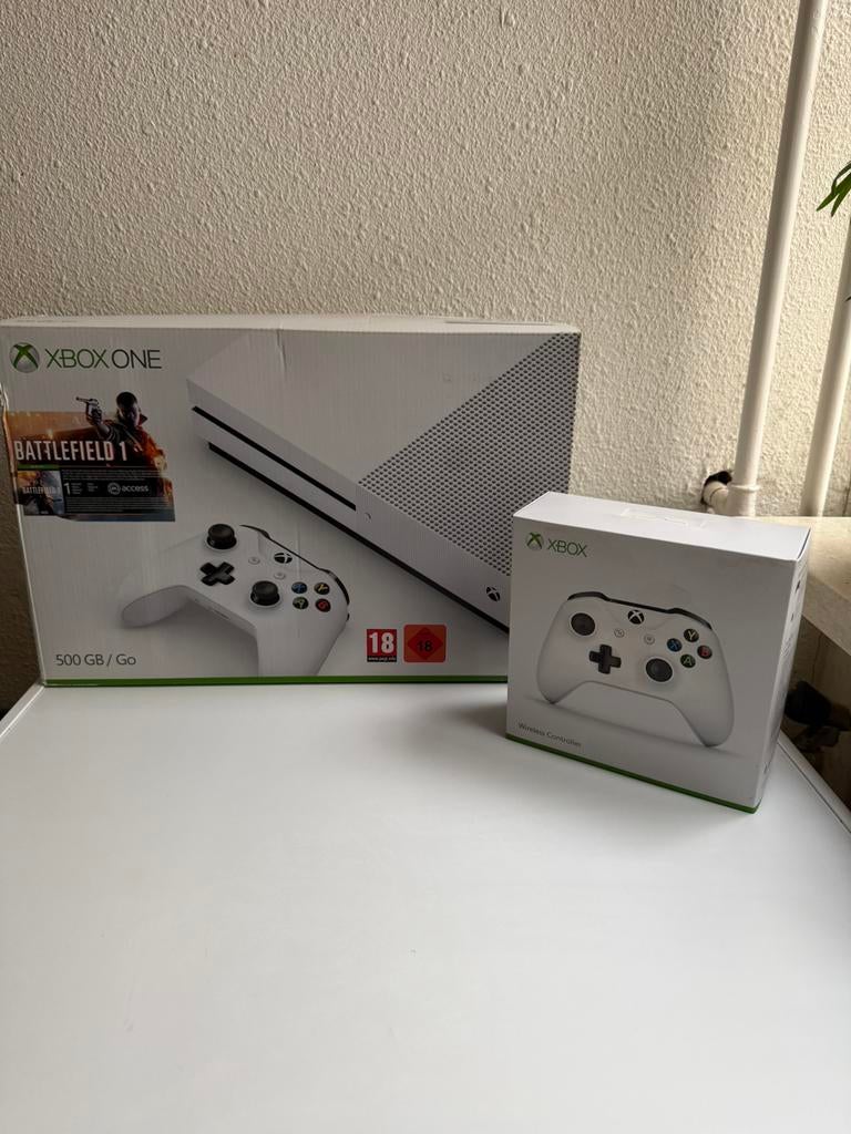 Xbox One - 500 GB/Go White, Ophalen of Verzenden, Zo goed als nieuw, 500 GB, Met 1 controller