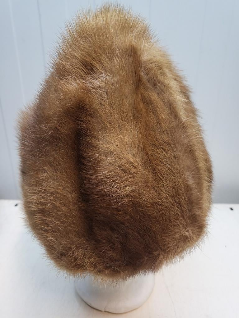 Vintage bontmuts, Hoed, Zo goed als nieuw, Vintage, One size fits all