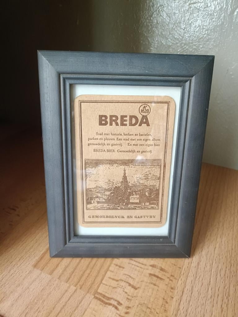 Vintage bierviltje Breda Grote Toren Feesten 1969, Verzamelen, Merken en Reclamevoorwerpen, Ophalen of Verzenden