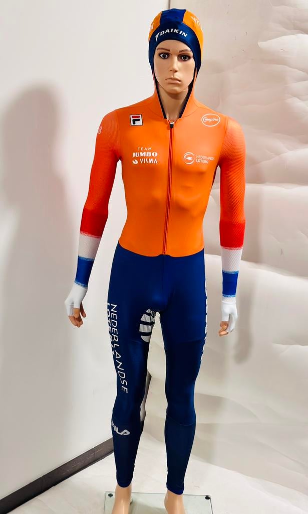 Schaatskleding schaatspak snelpak speedsuit maat L Fila, Ophalen of Verzenden, Zo goed als nieuw