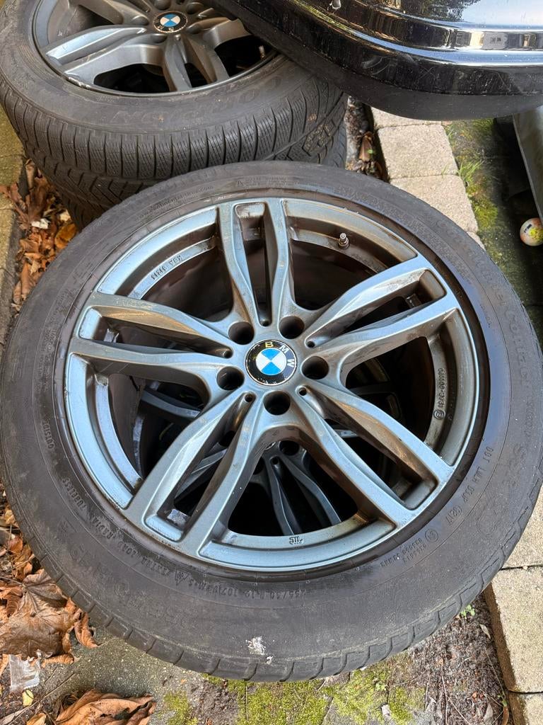 BMW X5 velgen (ATS) met winterbanden 255/50 R19, Gebruikt, 255 mm, Banden en Velgen, Winterbanden