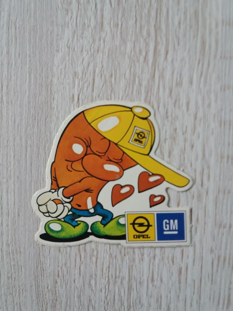 sticker OPEL GM, Verzamelen, Stickers, Ophalen of Verzenden, Zo goed als nieuw, Auto of Motor
