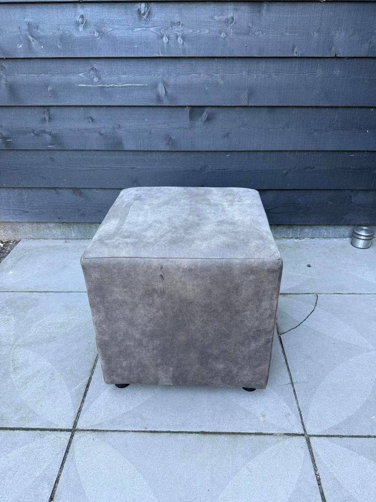 Hocker van Leen Bakker - Grijs, Ophalen, Minder dan 50 cm, Gebruikt, Vierkant