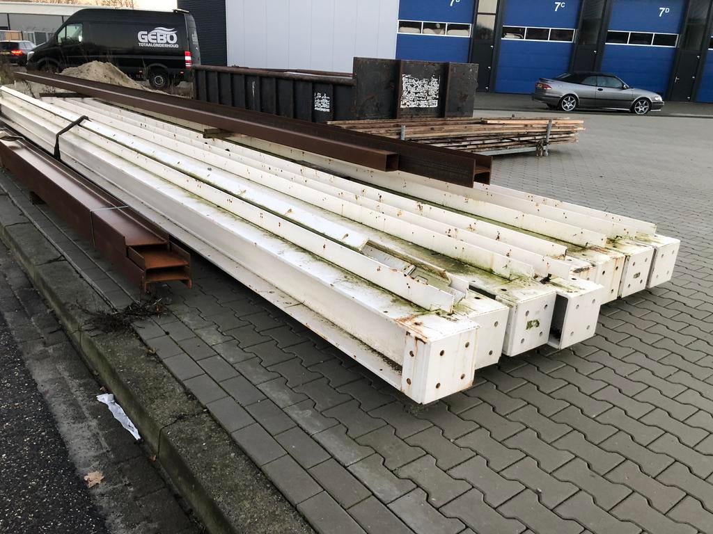 Stalen balken ipe hea kokers, Ophalen, Gebruikt