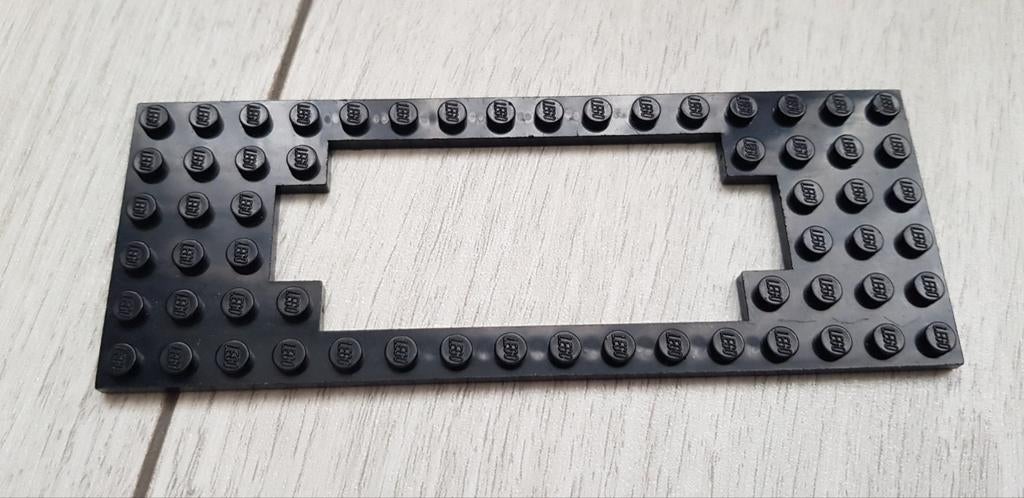 Lego trein locomotief bouw bodem plaat Zwart (standaard), Ophalen of Verzenden, Gebruikt, Losse stenen, Lego