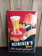 Emaille reclame van Heineken, Ophalen, Gebruikt, Reclamebord