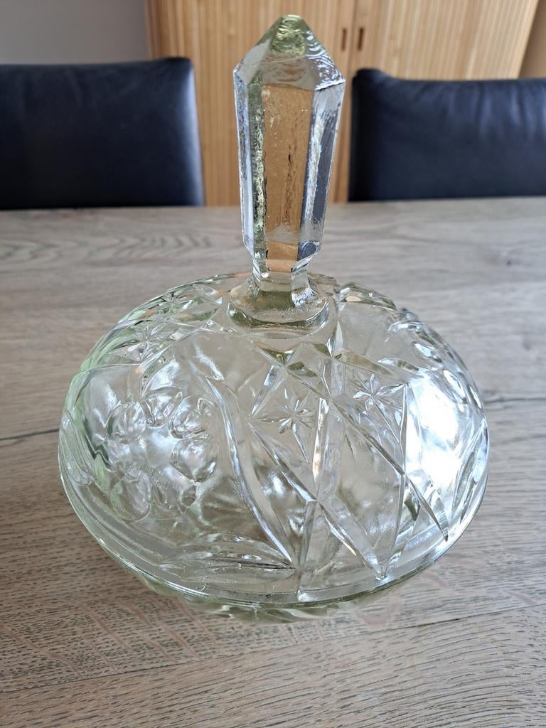 Kristallen Bonbonnière met Deksel - Vintage Design, Ophalen of Verzenden