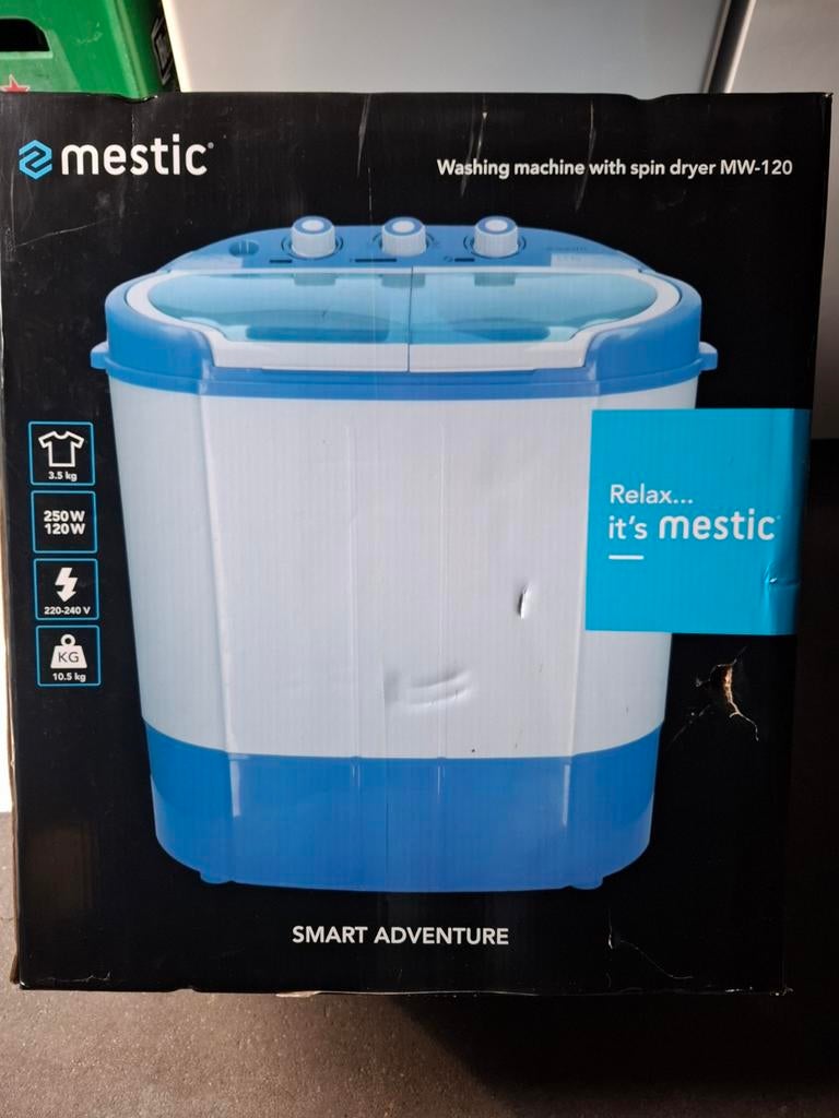 Mestic camping wasmachine met centrifuge., Caravans en Kamperen, Kampeeraccessoires, Ophalen of Verzenden, Nieuw