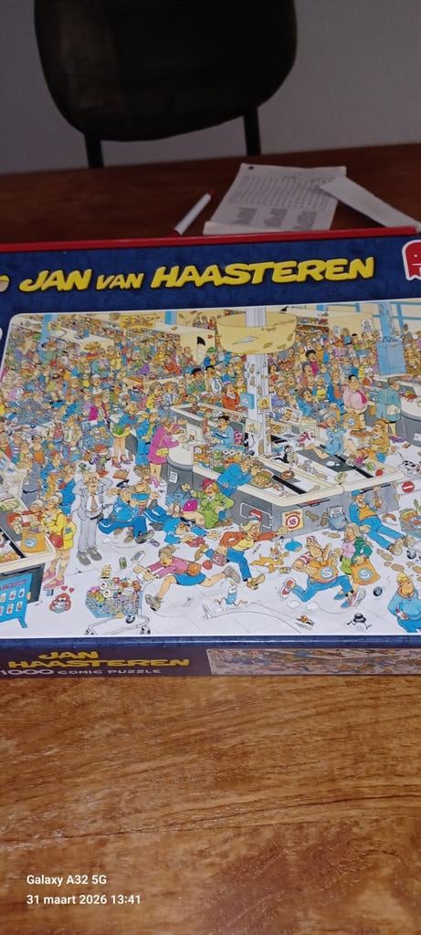 Jan van haaster puzzel 1000 stukjes, Ophalen of Verzenden, 500 t/m 1500 stukjes, Zo goed als nieuw