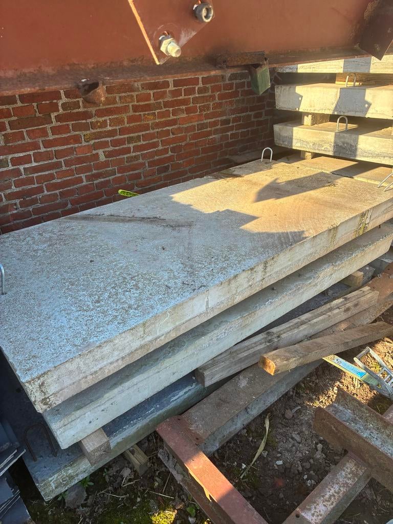 Betonplaten  1x2 m - 15 cm dik, Ophalen of Verzenden, Gebruikt, Overige materialen, 100 mm of meer