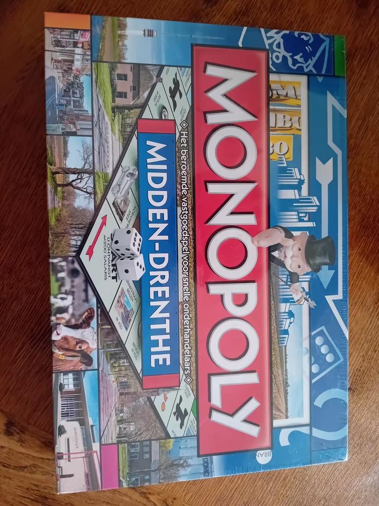 Monopoly Midden Drenthe Speciale Editie, Hobby en Vrije tijd, Gezelschapsspellen | Bordspellen, Vijf spelers of meer, Ophalen of Verzenden