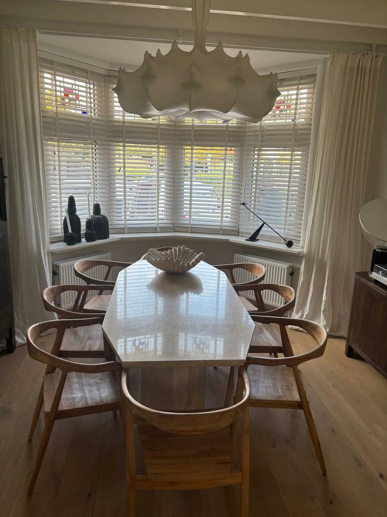6 eetkamer stoelen japandi hout/landelijk/scandinavisch/sobe