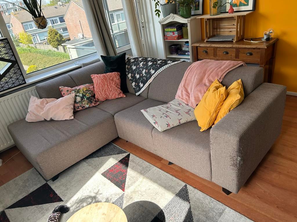 Hoekbank gratis! 230 cm - snel ophalen i.v.m. verhuizing, Ophalen, Gebruikt, Hoekbank, Driepersoons