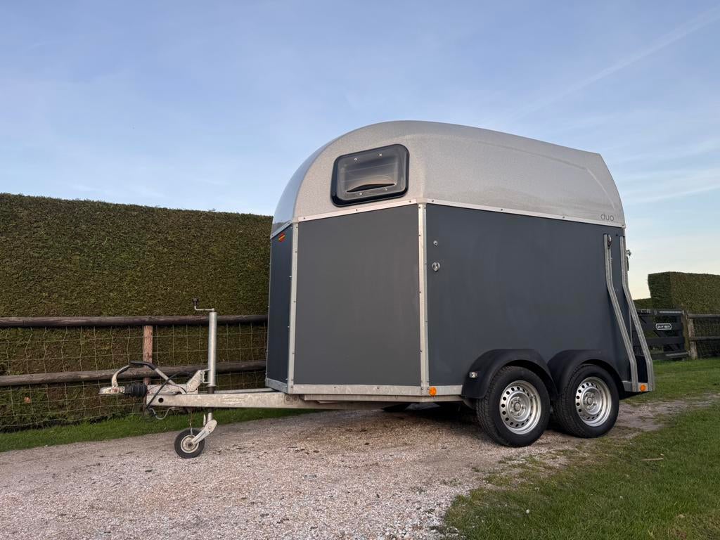 Bockmann paardentrailer 2paards trailer alu bodem zadelkamer, Dieren en Toebehoren, Ophalen, Zo goed als nieuw, Aluminium, 2-paards trailer