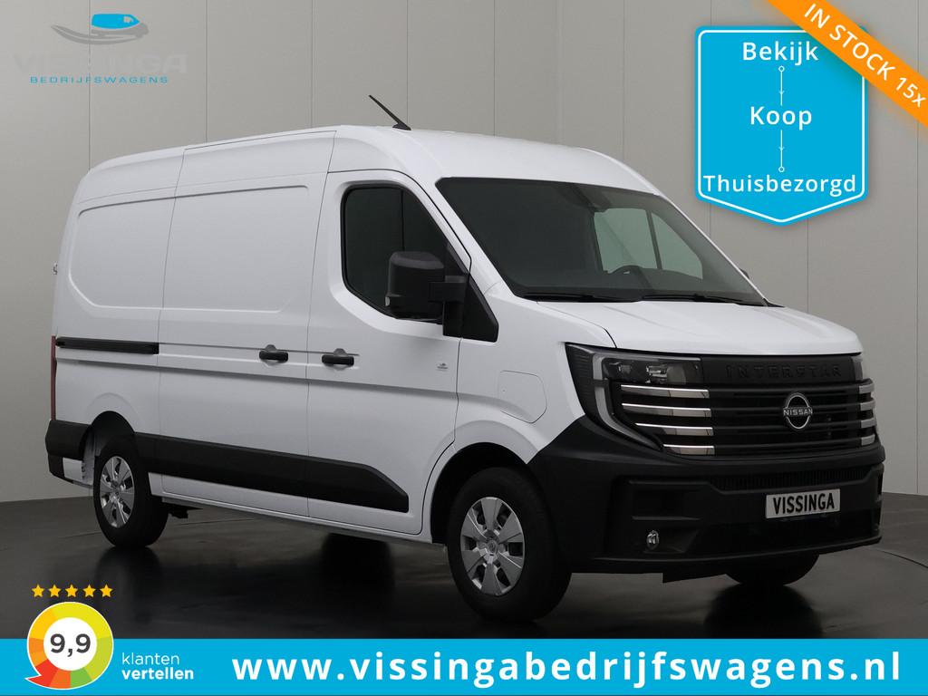 Nissan Interstar-e L2H2 400 km WLPT 5 jaar garantie! 87 kWh, Auto's, Bestelauto's, Stof, Huisgarantie, Wit, Origineel Nederlands