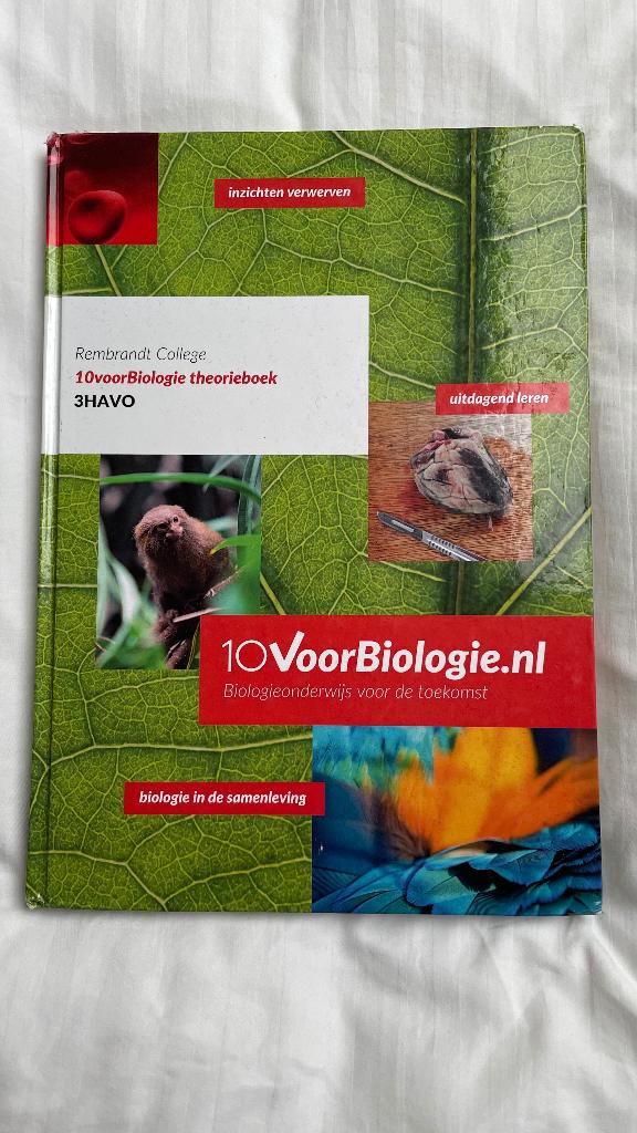 10 voor biologie theorieboek 3 havo, Ophalen of Verzenden, Zo goed als nieuw, HAVO, Biologie