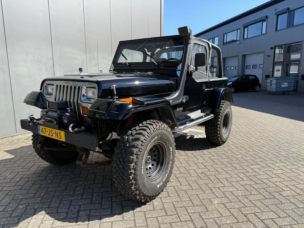 Jeep Wrangler 4.0 1993 Softtop Halve deuren, Auto's, Jeep, Bedrijf, Wrangler, Benzine, SUV of Terreinwagen, Handgeschakeld, Origineel Nederlands