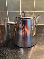 t.k.RVS dubbelwandige theepot 1,2liter DESIGN, Ophalen, Zo goed als nieuw, Rvs