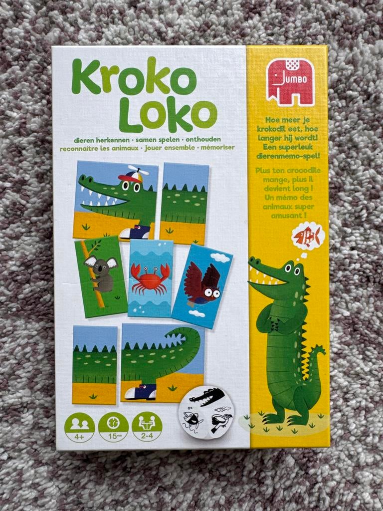 Kroko Loko Jumbo spel - Zo goed als nieuw!, Drie of vier spelers, Ophalen of Verzenden, Zo goed als nieuw