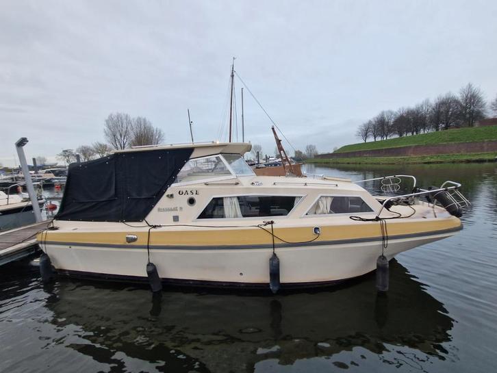 Passaat 735 boot met zwemplateau - Goedlopende motor!, Watersport en Boten, Motorboten en Motorjachten, Gebruikt, Polyester, 6 tot 9 meter
