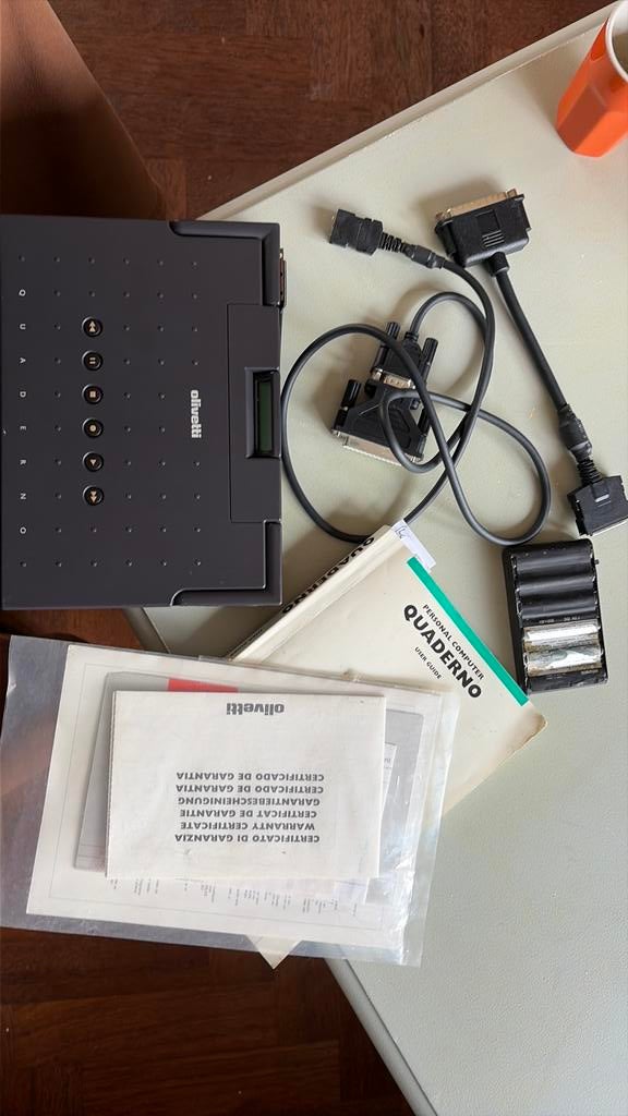 Unieke Vintage Olivetti Quaderno PT-XT-20 – Complete Set!, Computers en Software, Vintage Computers, Ophalen of Verzenden