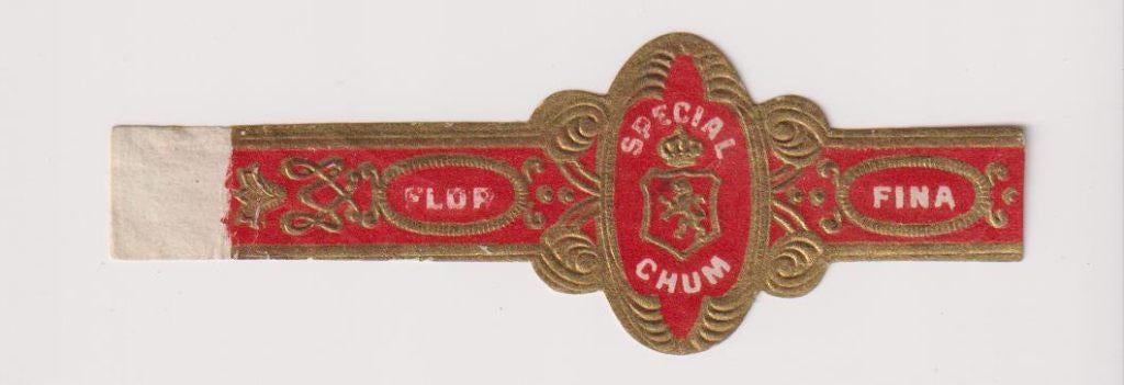 sigarenbanden - SPECIAL CHUM - FLOR FINA, Ophalen of Verzenden, Zo goed als nieuw, Sigarenbandjes