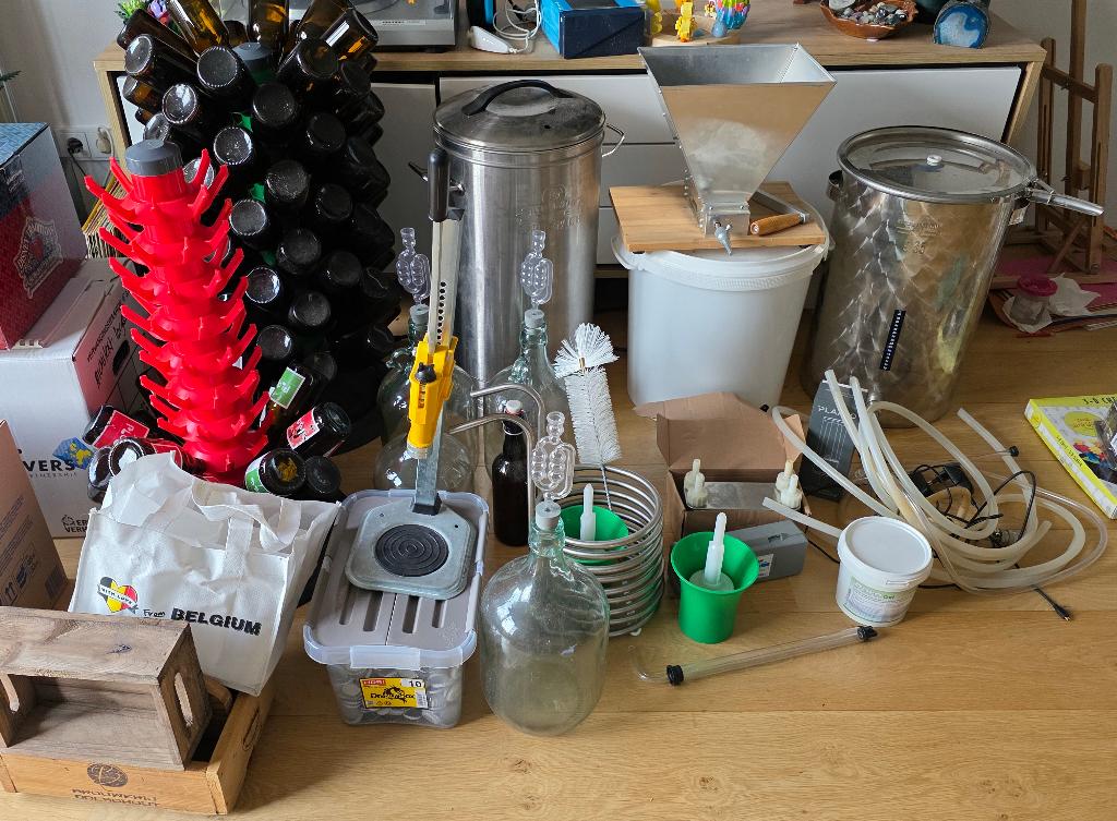Mega Complete Bierbrouwset, Hobby en Vrije tijd, Overige Hobby en Vrije tijd, Ophalen, Gebruikt