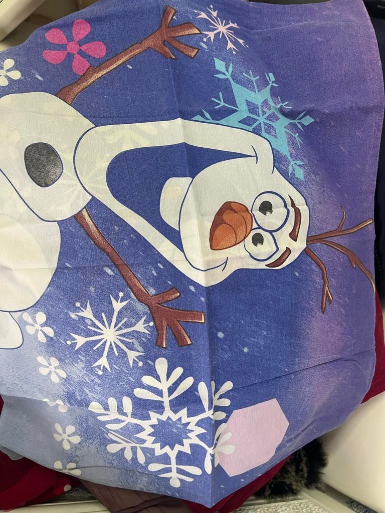 Frozen Dekbedovertrek, Hoeslaken & Fleece Deken Set, Gebruikt, Dekbedovertrek, Ophalen of Verzenden, Meisje
