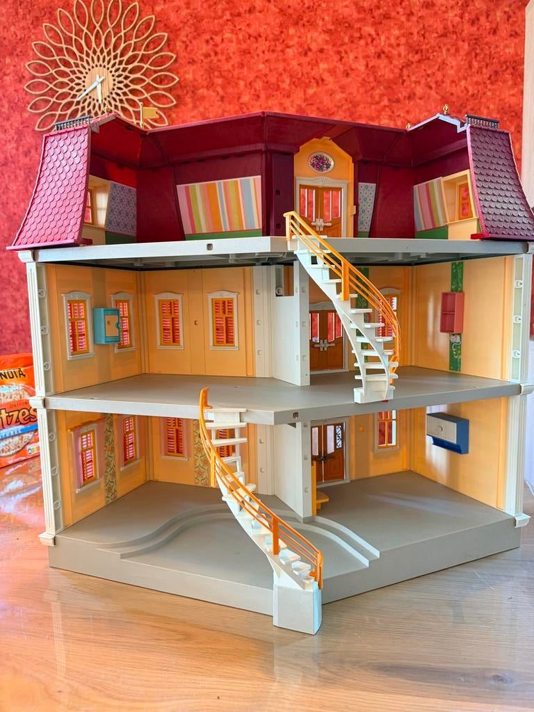 Playmobil poppenhuis met inventaris, Ophalen, Gebruikt, Poppenhuis