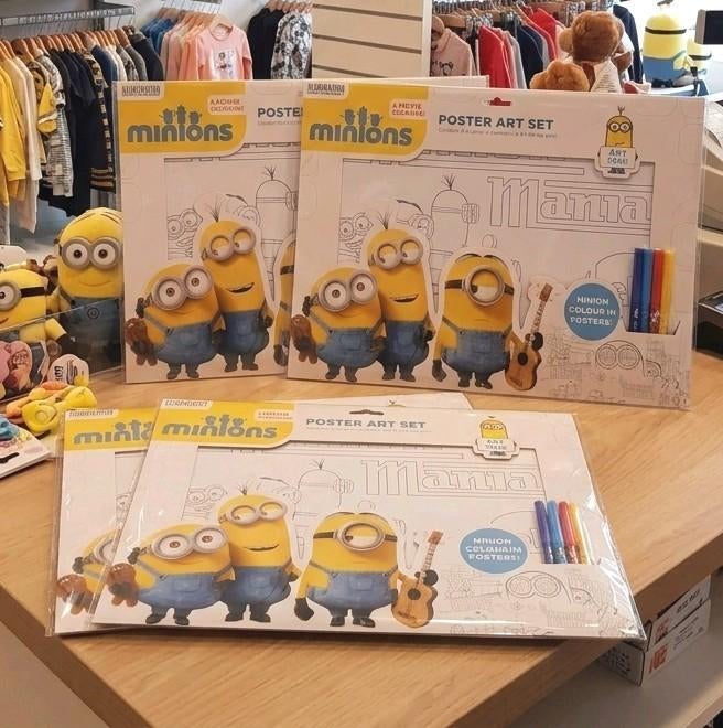 NIEUW! Partij aanbieding Minions posterkleurset 4 voor €10, Ophalen, Nieuw, One size
