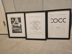 3 fotolijsten met poster, Huis en Inrichting, Woonaccessoires | Schilderijen, Tekeningen en Foto's, Ophalen, Minder dan 50 cm