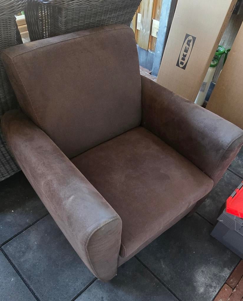 Mooie bruine fauteuil, Huis en Inrichting, Fauteuils, Gebruikt, 75 tot 100 cm, Ophalen of Verzenden, 75 tot 100 cm
