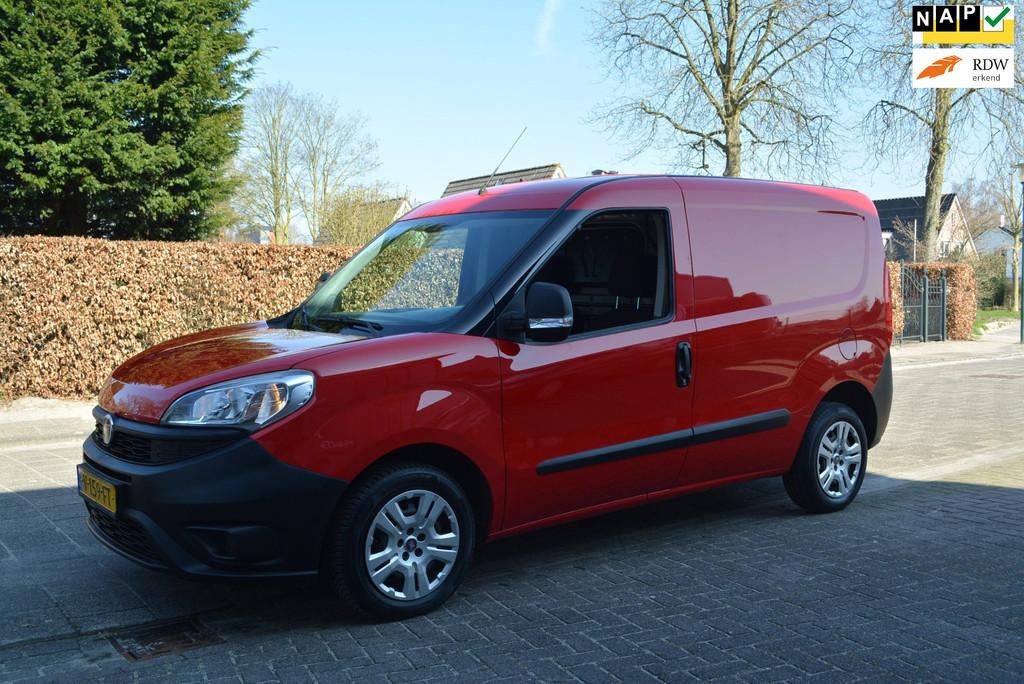 Fiat Doblò Cargo 1.3 MJ L1H1 Actual 62.000 km, Voorwielaandrijving, Stof, Gebruikt, Euro 6