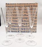 6 vintage kristallen Champagne Glazen Villeroy & Boch, Ophalen of Verzenden, Zo goed als nieuw, Overige typen