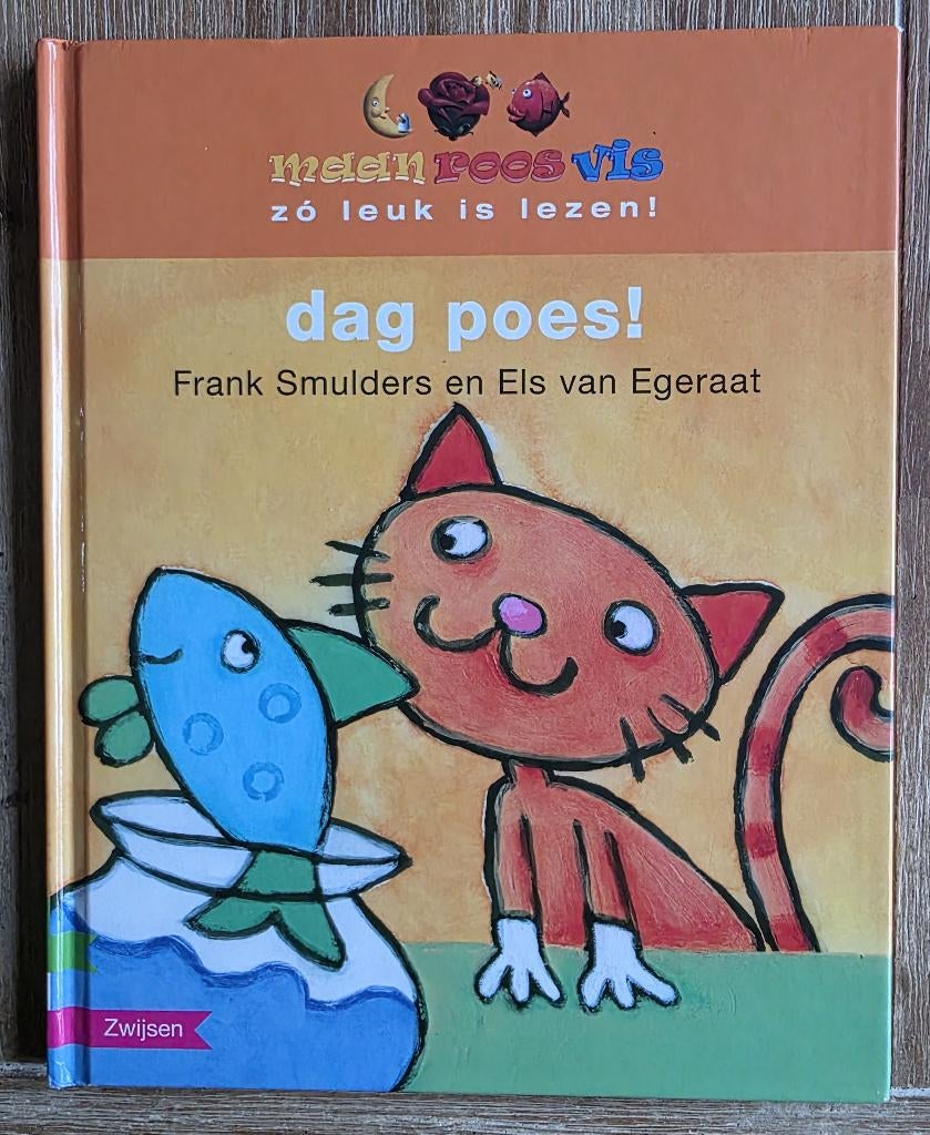 Maan Roos Vis - dag poes - AVI M3 - Groep 3, Ophalen of Verzenden, Zo goed als nieuw, Frank Smulders, Fictie algemeen
