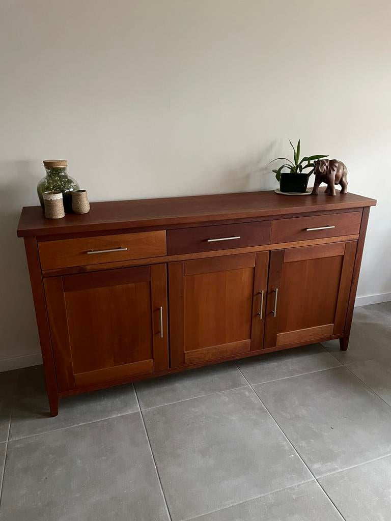 Kersenhouten dressoir, Ophalen, 150 tot 200 cm, Zo goed als nieuw, Kersenhout